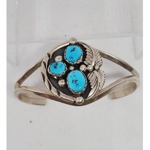 Vintage Native American Sterling Cuff